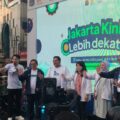 Gubernur DKI Jakarta Pramono Anung, Wakil Gubernur Rano Karno, dan Kepala Dinas Kominfotik DKI Jakarta Budi Awaluddin bersama jajaran saat pembukaan acara “Jakarta Kini Lebih Dekat” di Terowongan Kendal, Rabu (28/5/2025).