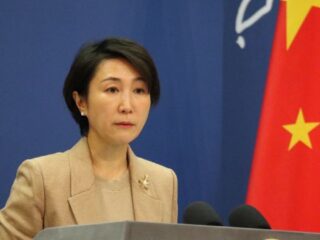 Juru Bicara Kementerian Luar Negeri China Mao Ning (ANTARA/Desca Lidya Natalia)