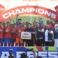 Menteri Pemuda dan Olahraga (Menpora) RI Erick Thohir menghadiri Upacara Penutupan Festival Sepak Bola U-12 dan U-15 Piala Presiden 2025 di Stadion Gelora 10 November Tambaksari, Surabaya, Jawa Timur (Jatim), Kamis (2/10) sore. (foto:bagus/kemenpora.go.id)