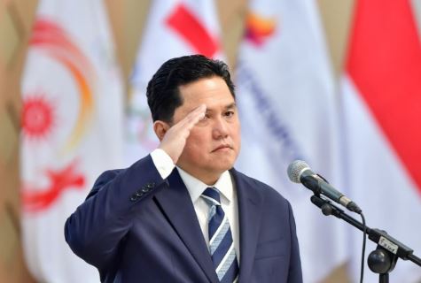 Menteri Pemuda dan Olahraga Republik Indonesia (Menpora RI) Erick Thohir menyatakan sikap tegas pemerintah Indonesia terkait pernyataan Komite Olimpiade Internasional (IOC) agar federasi olahraga internasional tidak menyelenggarakan ajang olahraga di Indonesia murni berdasarkan prinsip Undang-Undang Dasar 1945. (foto:Andre/kemenpora.go.id)