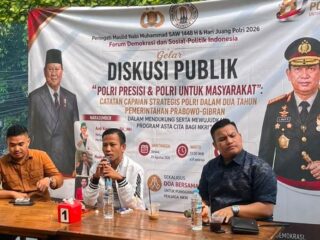 Polri untuk Masyarakat, Capaian Strategis Polri Presisi di Era Prabowo-Gibran Disorot, Forum Demokrasi Gelar Diskusi Publik