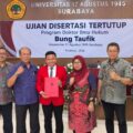 Ketua Umum DPP MADAS SEDARAH Dr. Moh. Taufik Raih Gelar Doktor Ilmu Hukum dari UNTAG Surabaya